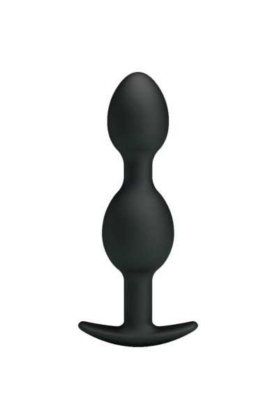 Palline anali in silicone nero 12,5 cm