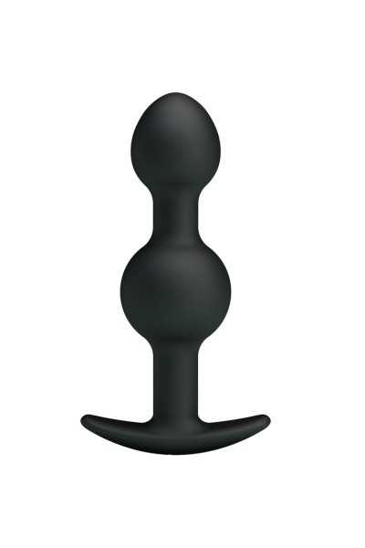 Palline anali in silicone nero 10,3 cm