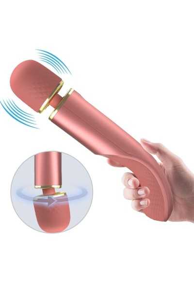 Stimolatore wand con 7 modalità di vibrazioni rosa