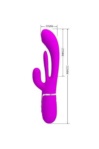 Vibratore rabbit multifunzioni Shania rosa