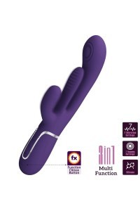 Vibratore rabbit multifunzioni Shania viola