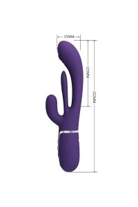 Vibratore rabbit multifunzioni Shania viola