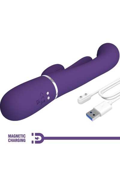 Vibratore rabbit multifunzioni Shania viola