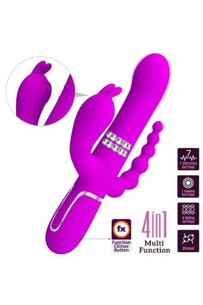 Vibratore rabbit multifunzioni Cammy rosa