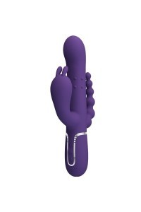 Vibratore rabbit multifunzioni Cammy viola