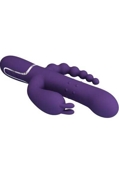 Vibratore rabbit multifunzioni Cammy viola