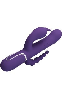 Vibratore rabbit multifunzioni Cammy viola