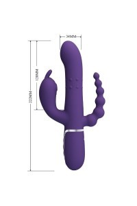 Vibratore rabbit multifunzioni Cammy viola