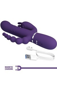 Vibratore rabbit multifunzioni Cammy viola