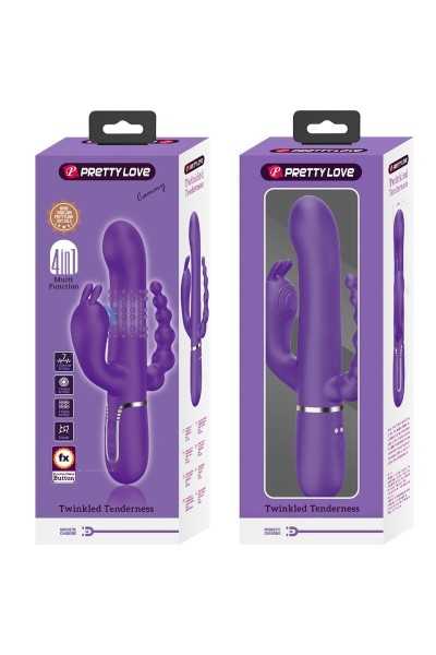 Vibratore rabbit multifunzioni Cammy viola