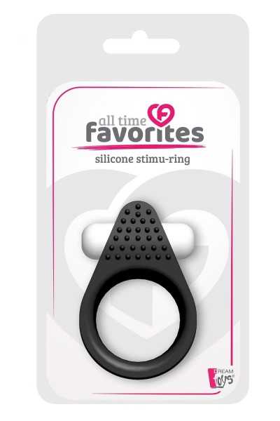 Anello vibrante All Time Favorites Stimu nero