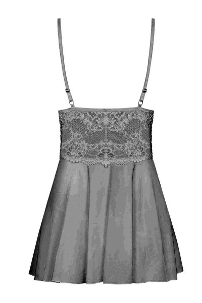 Babydoll bianco con coppe imbottite 810