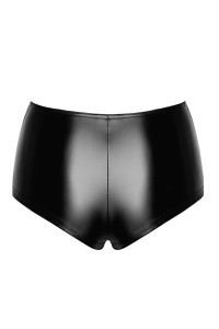 Shorts wetlook elasticizzato nero Mysteria