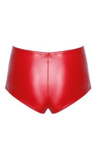 Shorts wetlook elasticizzato rosso Mysteria