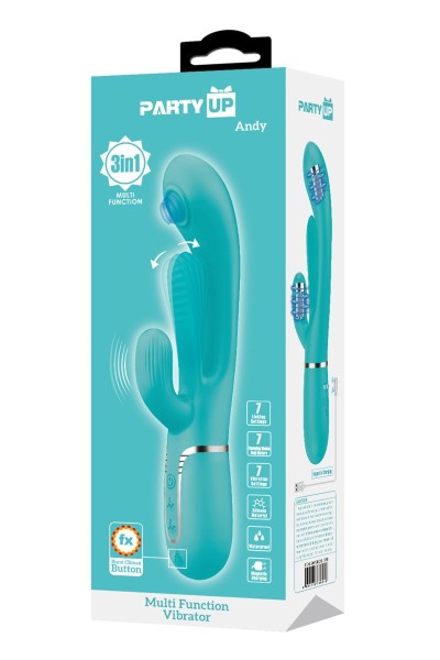 Vibratore rabbit multifunzioni Andy