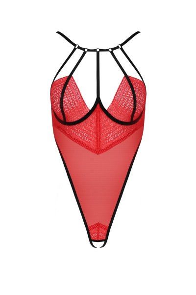 Body aperto in tulle e pizzo Akita