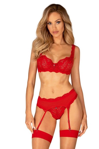 Completino 3 pezzi rosso Amor Cherris