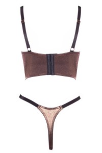 Completino 2 pezzi aperto con ciondolo a forma di cuore