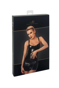 Mini abito in Powerwetlook con cintura e anello in vita Starlet