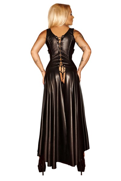 Abito lungo con allacciatura sul retro