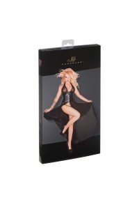 Abito lungo con chiusura a corsetto