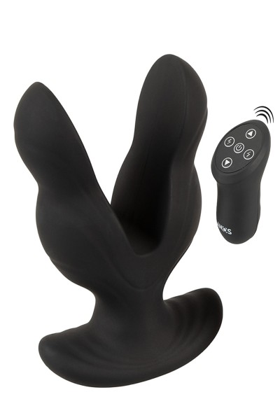 Plug divaricatore anale vibrante con elettrostimolazione RC Power