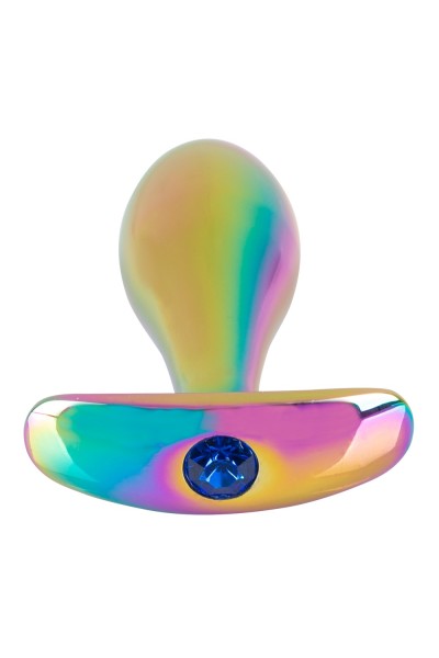 Set di plug anali in metallo nei colori dell'arcobaleno