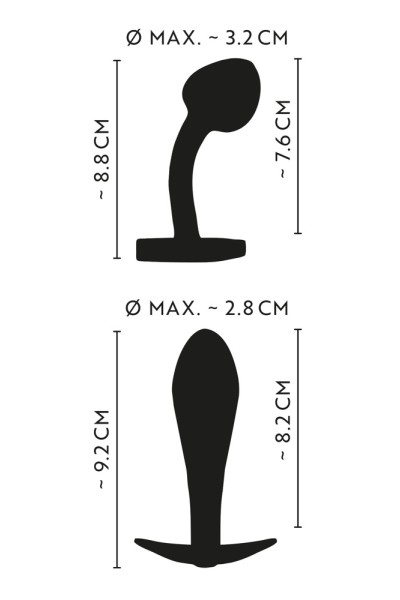 Set di plug anali in metallo nei colori dell'arcobaleno