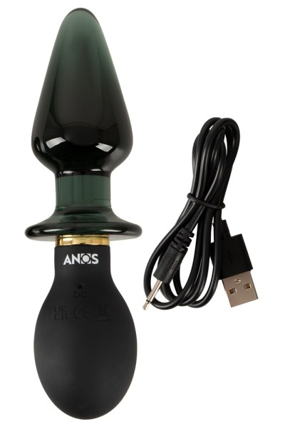 Plug anale a doppia estremità con vibrazione