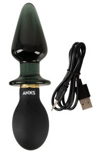 Plug anale a doppia estremità con vibrazione