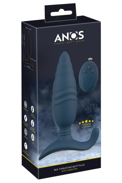 Vibratore anale con spinta RC Thrusting Butt Plug