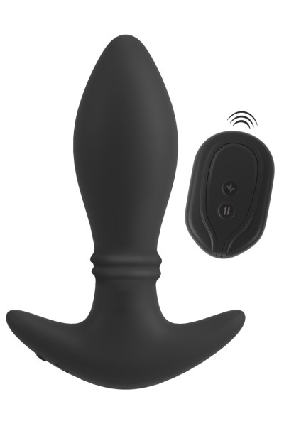 Plug anale vibrante con anelli mobili