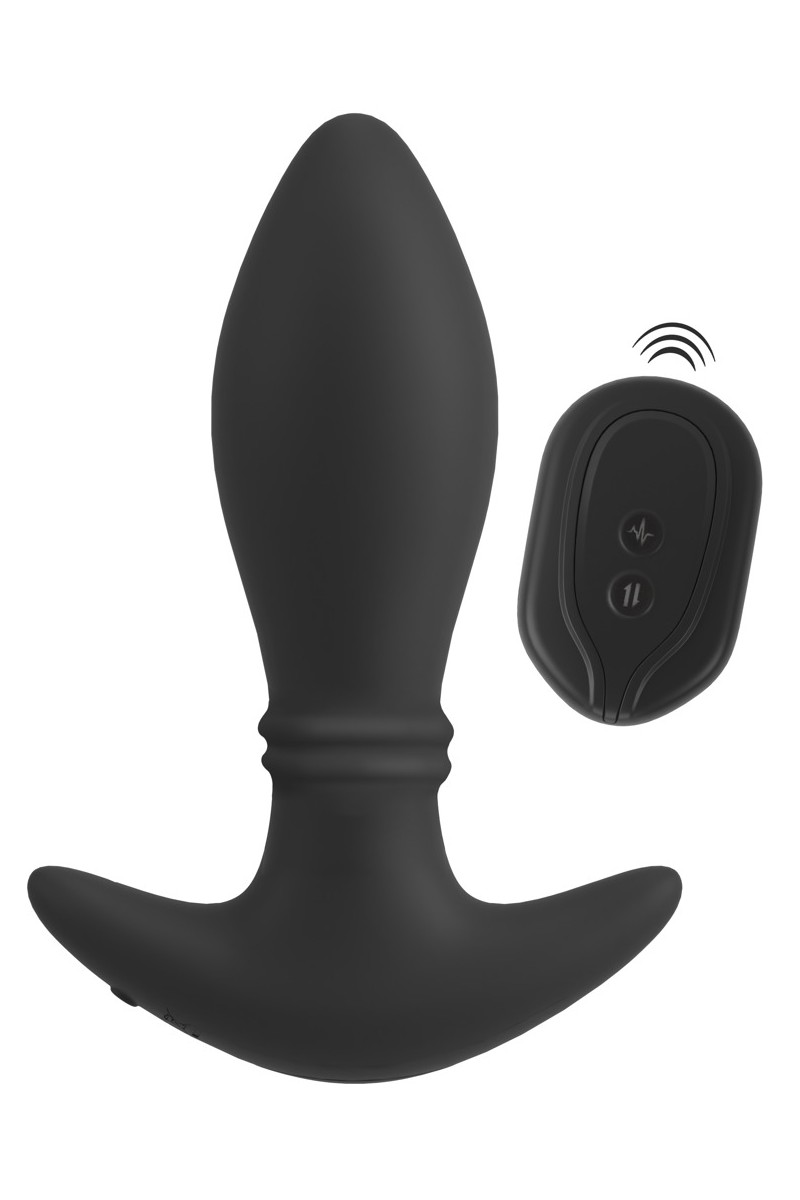 Plug anale vibrante con anelli mobili