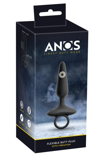 Plug anale vibrante flessibile 15 cm