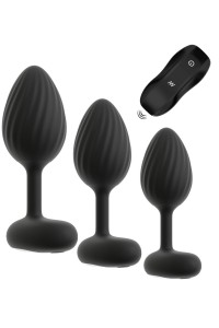 Set 3 plug anali vibranti RC Butt Plug Training Set