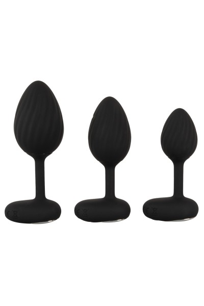 Set 3 plug anali vibranti RC Butt Plug Training Set