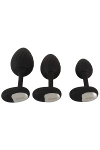 Set 3 plug anali vibranti RC Butt Plug Training Set