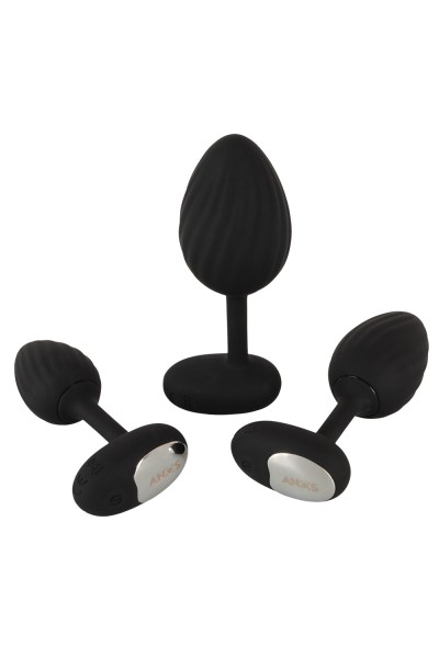Set 3 plug anali vibranti RC Butt Plug Training Set