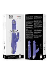 Vibratore rabbit rotante con tecnologia watchme Arturo