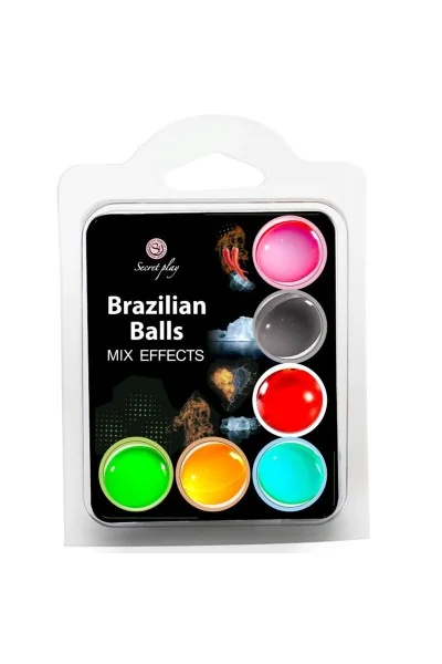 Lubrificante Brazilian Balls Mix Effects 6 pz