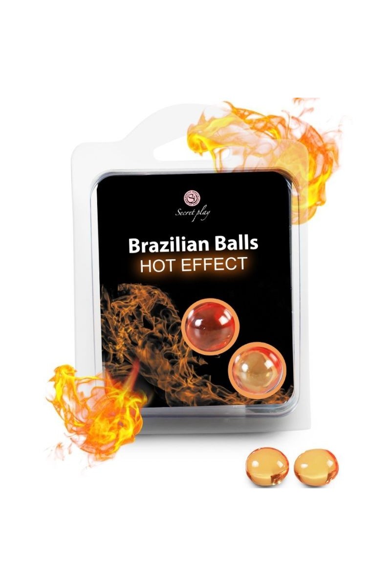 Olio da massaggi Brazilians Balls Hot Effect 2 pz.