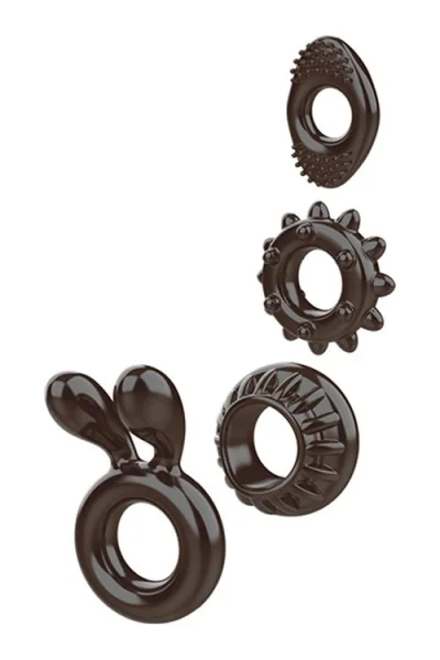 Set 4 anelli fallici Ring My Bell