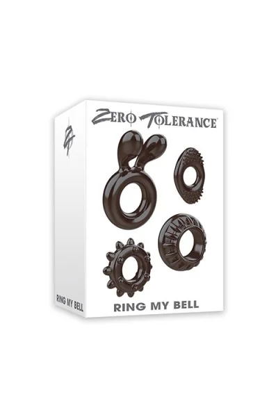 Set 4 anelli fallici Ring My Bell