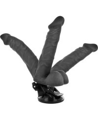Vibratore realistico articolabile nero 20 cm - Basecock