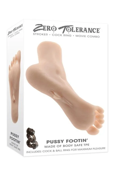 Masturbatore a forma di piede Pussy Footin natural