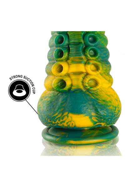 Dildo a tentacolo verde Cetus piccolo