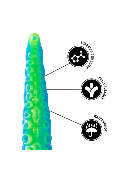 Dildo a tentacolo fluorescente Scylla grande