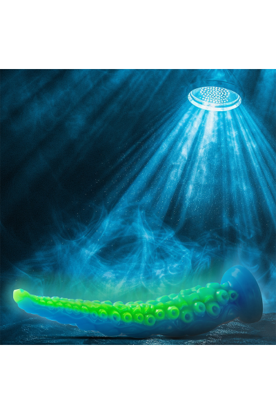 Dildo a tentacolo fluorescente Scylla grande