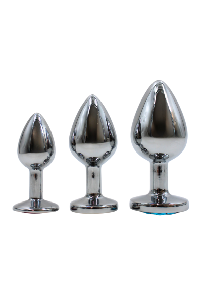 Plug bijou en aluminium bijou rouge Medium HELIRA