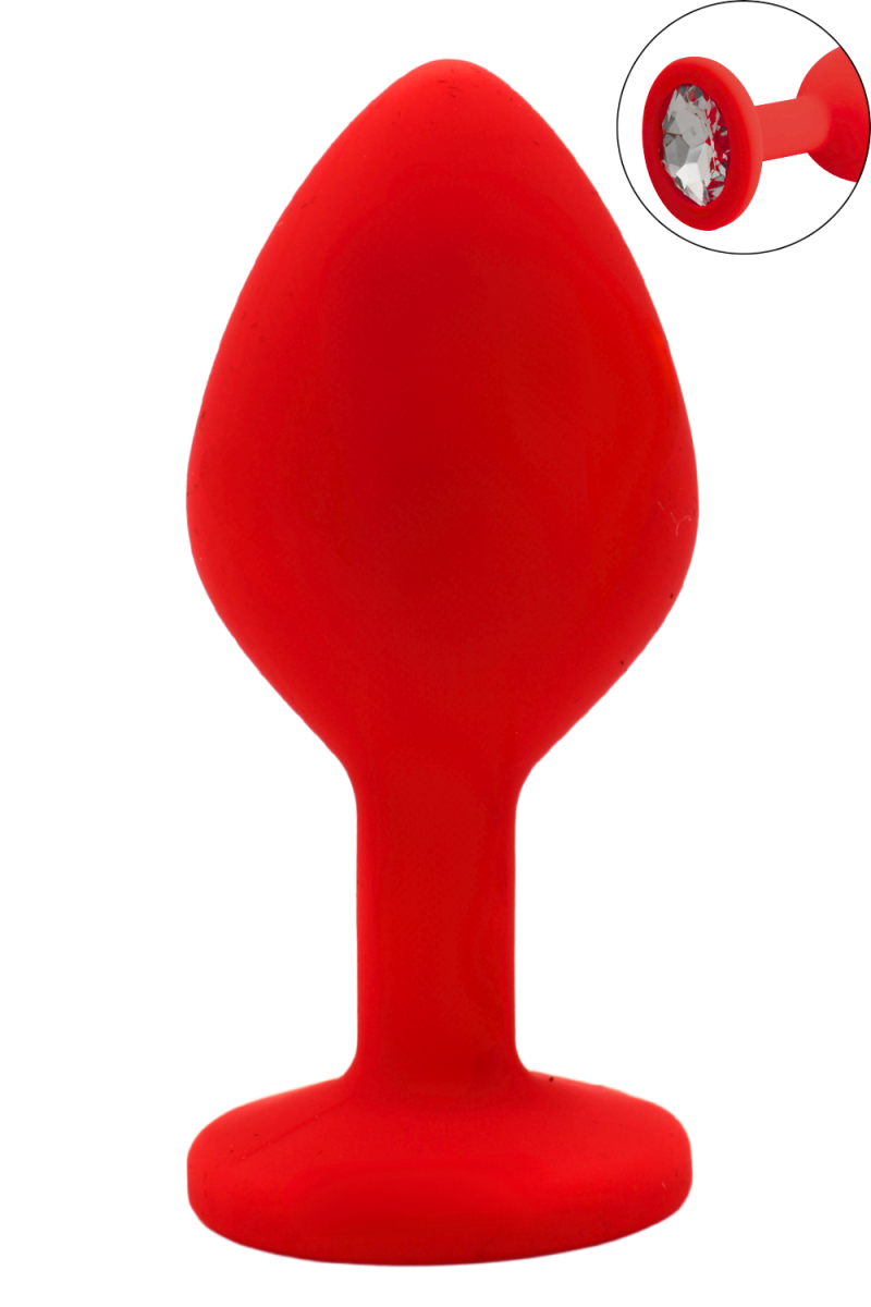 Plug rouge bijou cristal Medium CHERRY